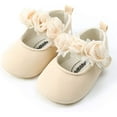 thumbnail image 6 of Antheron Baby Girls Mary Jane Flats Soft Sole Infant Moccasins Floral Sparkly Toddler Princess Dress Shoes, 6 of 6