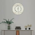 thumbnail image 5 of Vintage Decorative Wall Clock, Small Round White Wall Clock Battery Operated Silent French Country Decor Wall Clocks for Farmhouse, Kitchen, Bedroom, 5 of 21