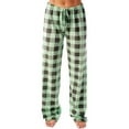 thumbnail image 5 of Women's Buffalo Plaid Pajama Pants Drawstring Pajama Pants Casual Pants Stretch Plaid Pajama Pants, 5 of 6
