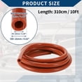 thumbnail image 5 of Unique Bargains 10Ft 3/8" 10mm ID 3mm Thickness Silicone Vacuum Hose for Air and Water Red, 5 of 8