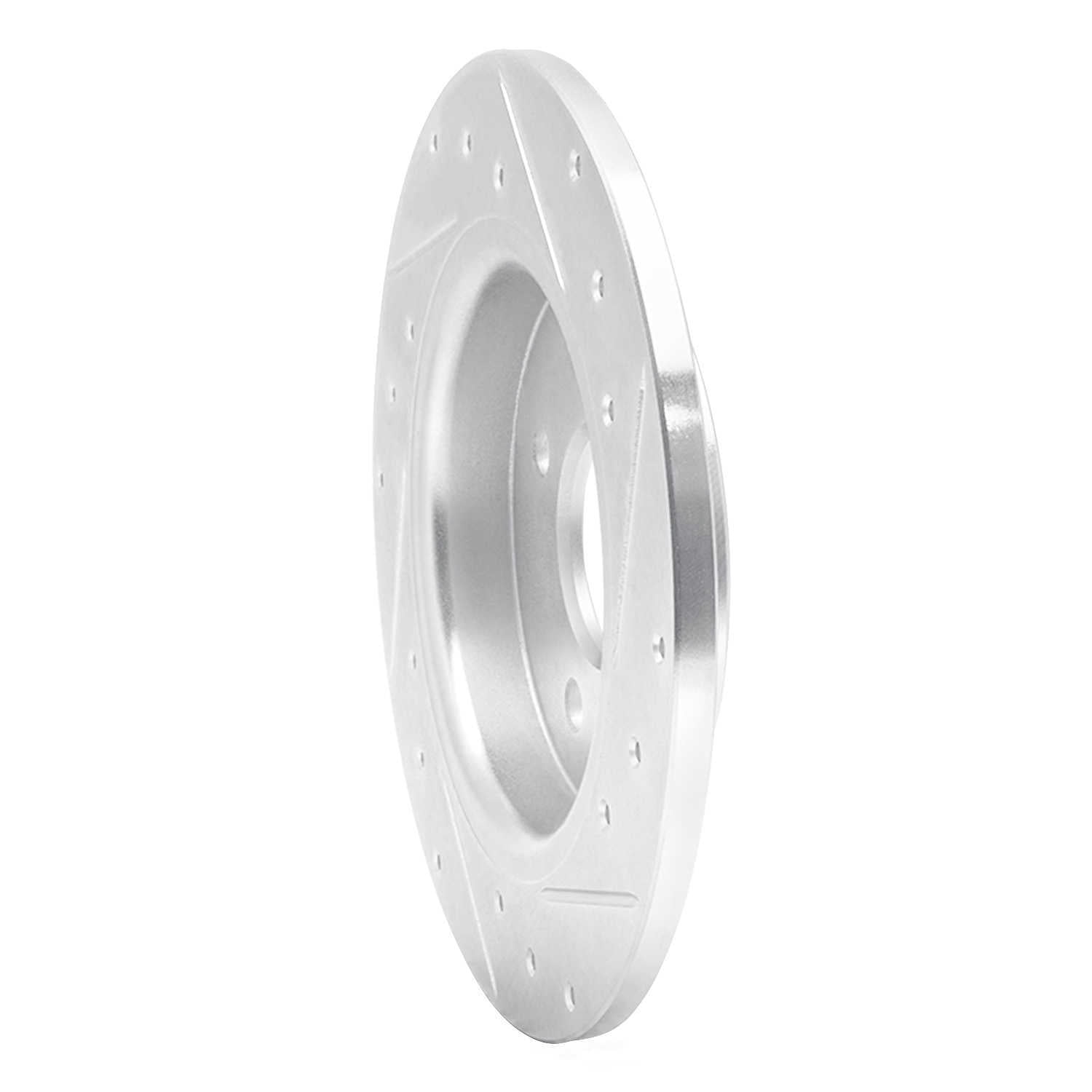 Dynamic Friction Company 631-54271L DFC Brake Rotor - Drilled And Slotted - Silver