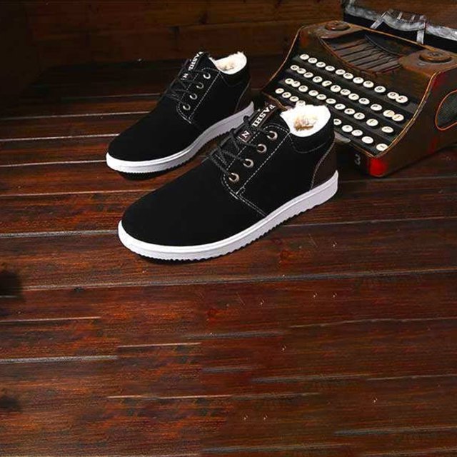 Zapatos para caminar Botas de nieve Color sólido Hombres High Top para viajes Desplazamientos Escalada