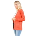 thumbnail image 6 of Made by Olivia Women's Open Front Long Sleeve Classic Knit Cardigan, 6 of 7