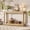 Wood, variant on UZUGUL Black Console Sofa Table, Mid-Century Modern, Double Layer Display, Space-Saving, for Small Apartment Foyer