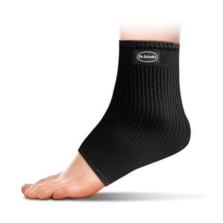 Dr. Scholl's Copper Infused Knitted Nylon Ankle Compression Support Sleeve (S/M)