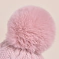 thumbnail image 4 of GHSOHS Hat Cowboy Hat Silk Bonnet Beanie Skullies Beanies Winter Women's Knitted Pullover Ear Warm Cold Dome Pullover Hat Warm Baseball Caps Berets Fedoras Visors Pink Skullies & Beanies, 4 of 6