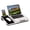 White Marble, variant on LapGear Left-Handed Home Office Lap Desk, Fits up to 15.6" Laptops, Silver Carbon