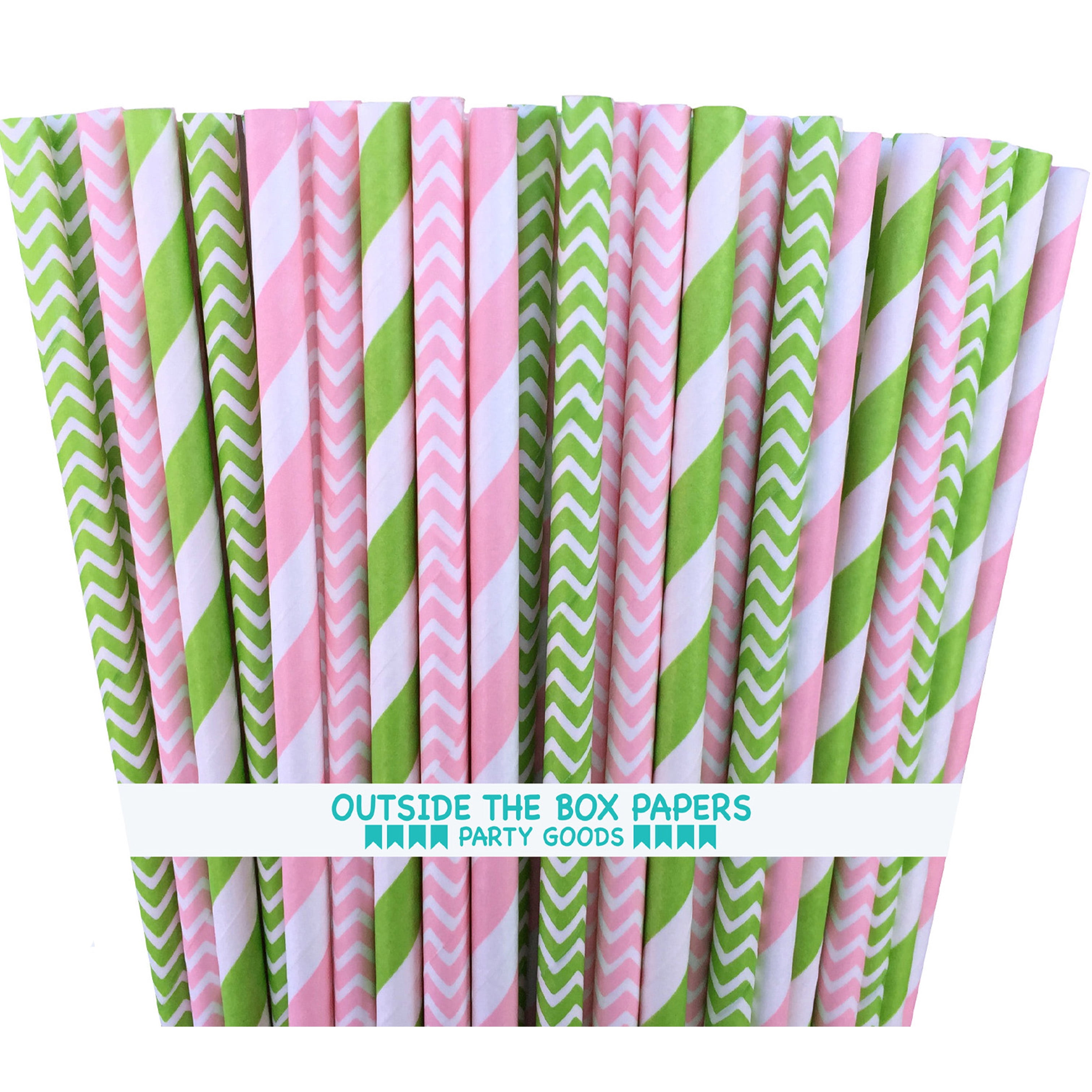 lime green chevron wrapping paper