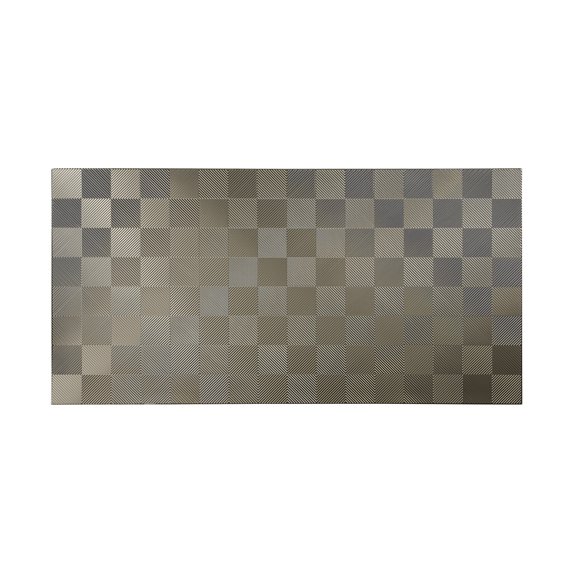 Fasade - Quattro Brushed Nickel Decorative Wall Panel - Fast and Easy Installation (4' X 8' Panel)