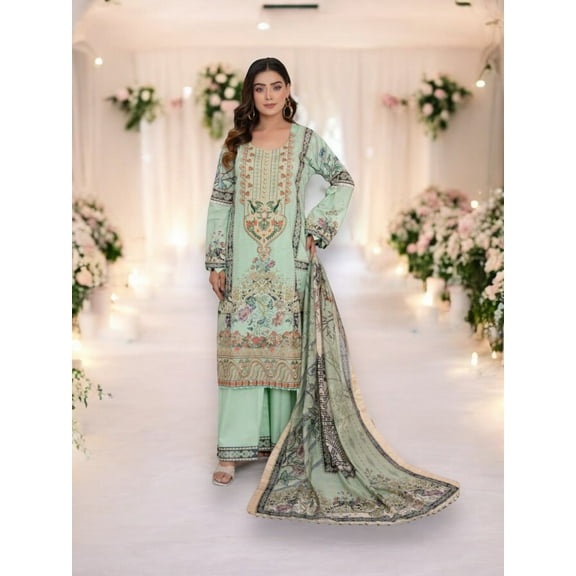 Traditional Pakistani Salwar Kameez Suit -Ethnic Wear for Women- D0