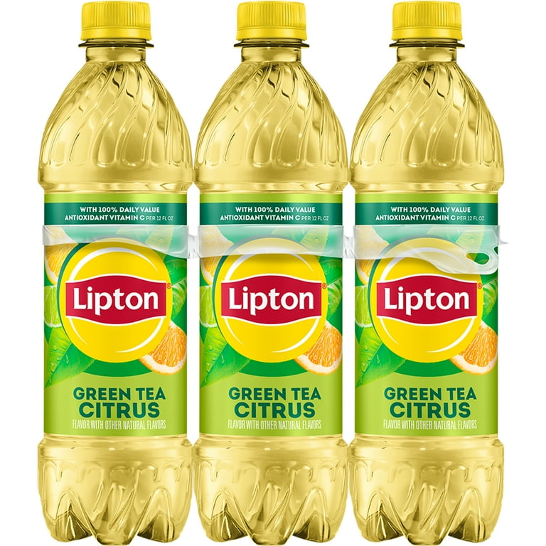 Lipton Iced Tea Green Tea Citrus 16.9 fl oz, 6 Count - Walmart.com