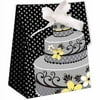 Shindigz Chic Wedding Cake Favor Bags, 12 Count, 1.5 x 4.5 x 3.5 Inches