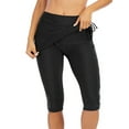 thumbnail image 2 of SAYFUT Women's Swim Bottoms High Waist Swimsuit Pants Swimwear with Attached Skirt Tight Leggings, 2 of 7