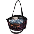 thumbnail image 5 of Castle Canvas Leather Mix Hand-held Bag - Twill Sponge Jeanette - 30x10.5x39cm 11.8x4.1x15.4in, 5 of 5
