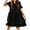 Black, variant on Timegard Dresses for Women Plus Size Sleeveless Scoop Neck Loose Comfy Loungewear Summer Sleep Dresses