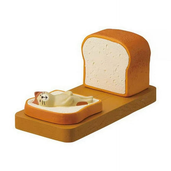 Soporte para teléfono con forma de pan tostado y gato, soporte para tableta, regalo pequeño para pareja, soporte para teléfono