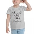 thumbnail image 3 of Sent with A Kiss from My PAPA in Heaven Cute Toddler Tshirts for Boys Girls (Gray, 5/6T), 3 of 5