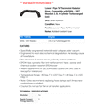 thumbnail image 2 of Lower - Line To Thermostat Radiator Hose - Compatible with 2006 - 2007 Mazda 6 2.3L 4-Cylinder Turbocharged GAS, 2 of 2