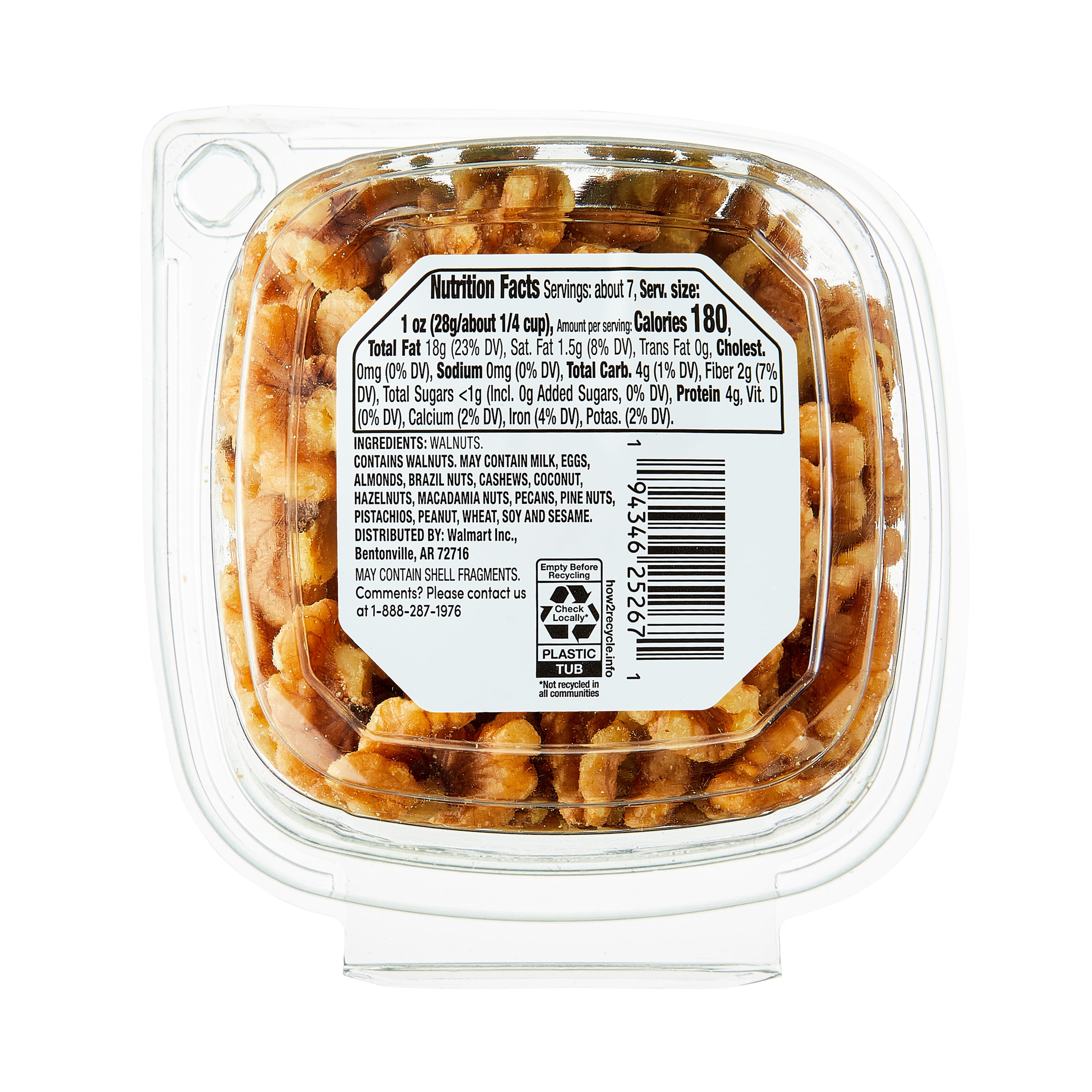 (3 pack) bettergoods Raw Walnut Halves and Pieces, 6.5 oz