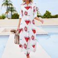 Christmas Martini Long Sleeved Shirt Dress Clothing female dresses for