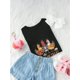 thumbnail image 3 of Funny Halloween Tee Chick Or Treat Halloween Chicken T-Shirt, 180g, 3 of 8