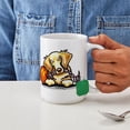 thumbnail image 4 of CafePress - Golden Retriever Player Large Mug - 15 oz Ceramic Large White Novelty Mug, 4 of 6