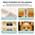 thumbnail image 3 of Dog Travel Portable Decorative Box - Square Jewelry Storage and Organizer Box for Rings, Earrings, Necklaces, and Bracelets - Suitable for Girls and Women - Necklace Organizer Box, 3 of 6