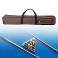 thumbnail image 3 of GARENDE Billiards Pool Bag with Divider Lightweight Pool Cue Carry Bag 1/2 Jointed 32.68inchx5.51inchx2.76inch Coffee, 3 of 8