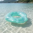 thumbnail image 4 of Mecorevxz Summer Glitter Scallop Pool Floats Inflatable Seashell Swimming Tube Sparkly Floaties for Beach Pool Party Water Fun Decoration(Blue), 4 of 5