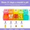 thumbnail image 2 of Monthly Pill Organizer with Two Compartments Per Day, Provides a 30-Day Pill Box with Small Compartments., 2 of 4