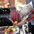 thumbnail image 6 of Grillaholics Stainless Steel Vegetable Grill Basket with Built-In Handles, 6 of 9