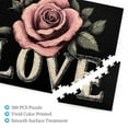 500 PCS 500 piece puzzle for adults Romantic Love Rose,Stress relieving