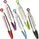thumbnail image 1 of Juego de 5 pinzas mini de cocina, pinzas pequeñas de acero inoxidable con puntas de silicona de 7", pinzas de servicio, pinzas de cocina para ensaladas, freír y asar, 1 of 6