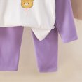 thumbnail image 6 of NOLDARES Fall Winter Toddler Baby Boy Clothes 2Pcs Checkered Crewneck Sweatshirt and Pants Sweatsuit Little Boy Clothing Size:4-5 Y,Purple, 6 of 6