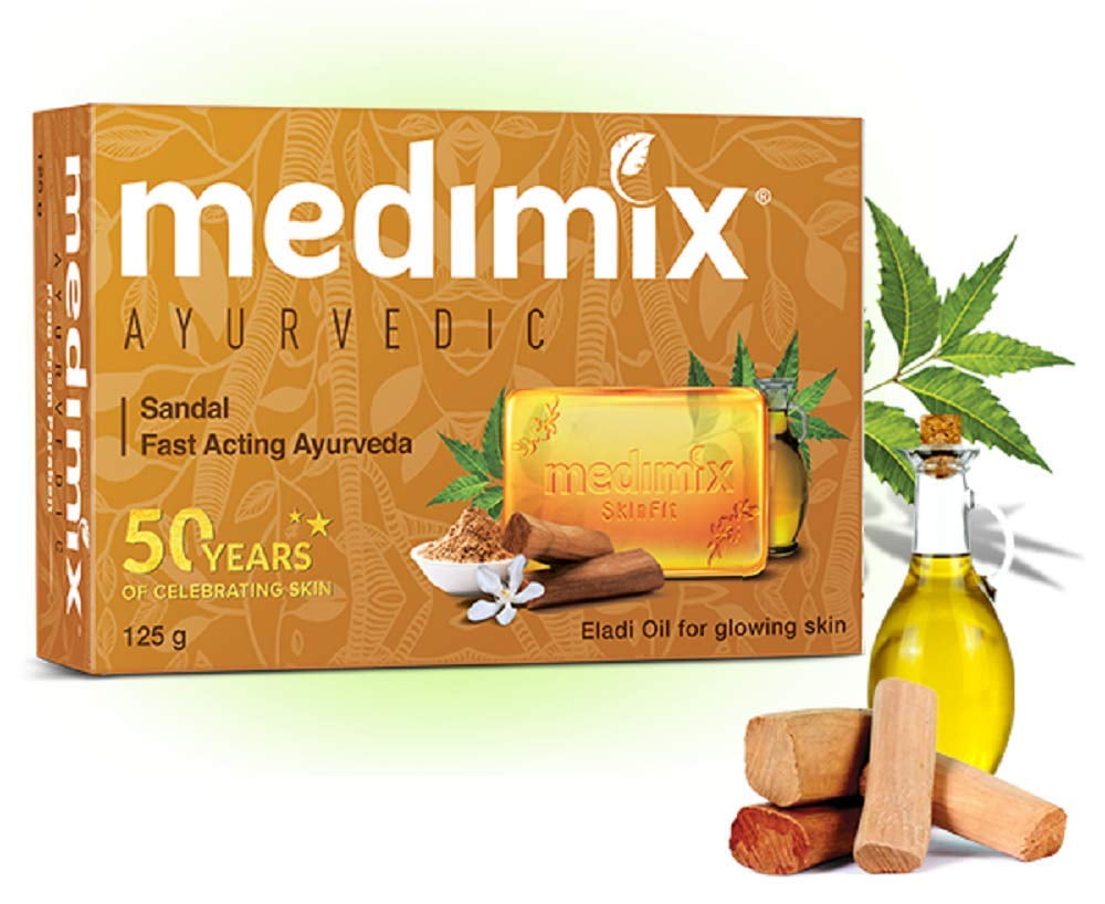 Medimix Herbal Handmade Ayurvedic Soap with Sandal with Eladi Oil for