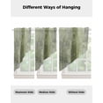 thumbnail image 4 of Sage Green Swag Valances for Windows, Retro Oil Painting Modern Abstract Art Aesthetics Rod Pocket Sheer Valances for Windows, Swag Toppers Light Filtering for Kitchen Living Room 2 Panels 36''x36'', 4 of 6