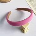 thumbnail image 1 of Bandas anchas para cabeza Nudo Turbante Diadema Vintage Diadema Elástica Aros para el cabello Moda rosado Colcomx diademas anchas, 1 of 7