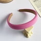 thumbnail image 3 of Diademas con estampado liso suave para mujer, diademas elásticas, bandanas, bandas para el cabello para niñas, accesorios para el cabello rosado, 3 of 8