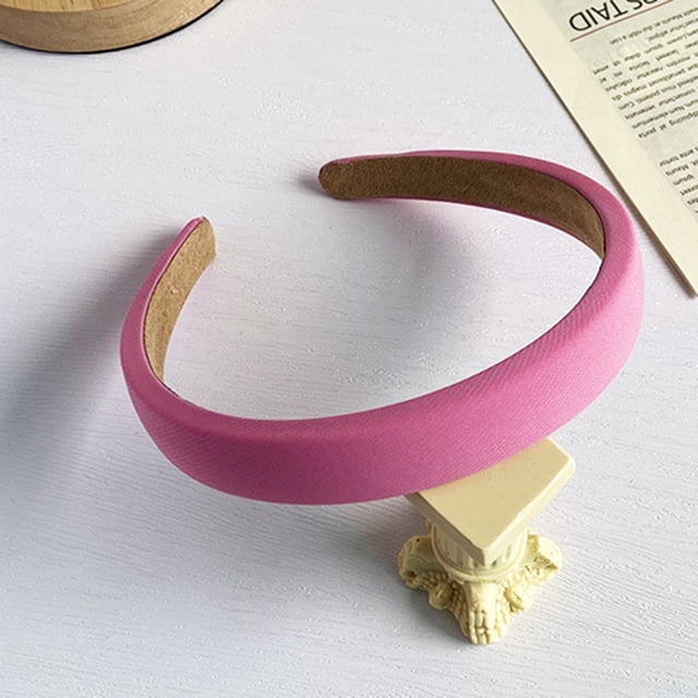 Bandas anchas para cabeza Nudo Turbante Diadema Vintage Diadema Elástica Aros para el cabello Moda rosado Colcomx diademas anchas