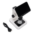 thumbnail image 2 of Portable HD Magnifier, Digital Microscope 7 Levels Brightness 12MP 1080P Resolution 5-32X Magnification  for Watch Clock Repair Black,Grey, 2 of 7