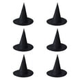 thumbnail image 2 of Runquan 6 Pieces Halloween Witch Hat Cap for Fancy Dress Festivals Stage Performance L, 2 of 8