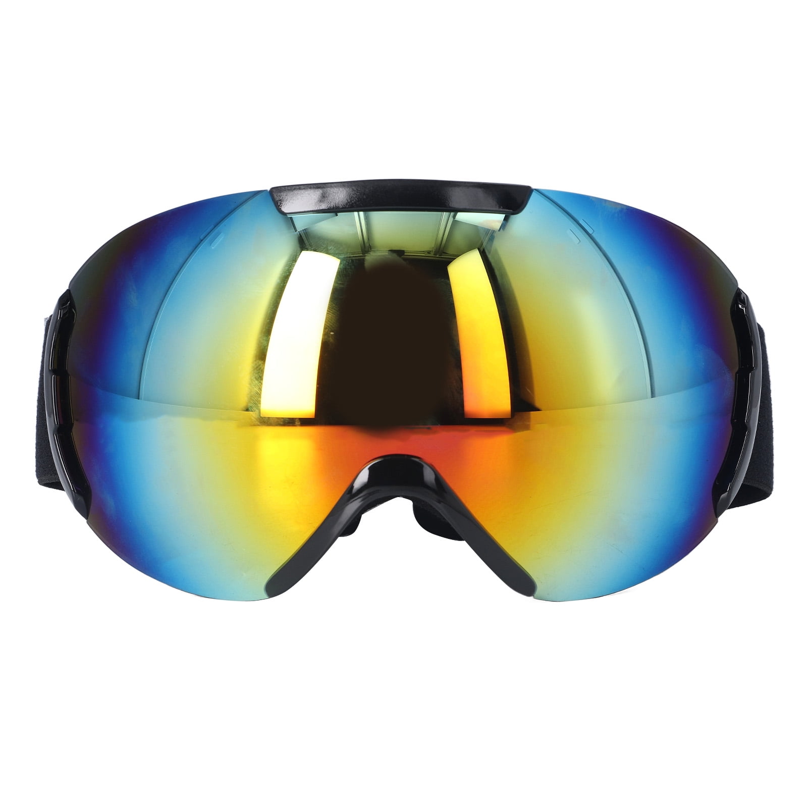 PE Coated Ski Goggles Frameless Snowboard Goggles Adjustable Comfortable Large Spherical For Snowmobiling Red