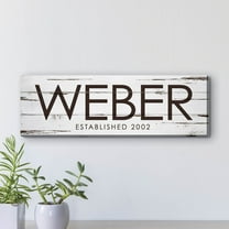 Family Name Personalized 6x18 Canvas