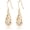 Rose Gold, variant on 925 Silver Dangle Earrings for Women Hypoallergenic Cute Fashion Teardrop Drop Earrings Sparkly Nickel Free Crystal Hanging Dangly Dangling Earrings Jewelry for Women