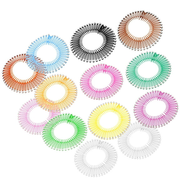 OATIPHO Flexible Hair Comb Set Assorted Color Plastic Decorative Combs 13Pcs