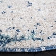 thumbnail image 3 of SAFAVIEH Aston Calanthia Abstract Area Rug, Ivory/Blue, 6'7" x 6'7" Round, 3 of 11