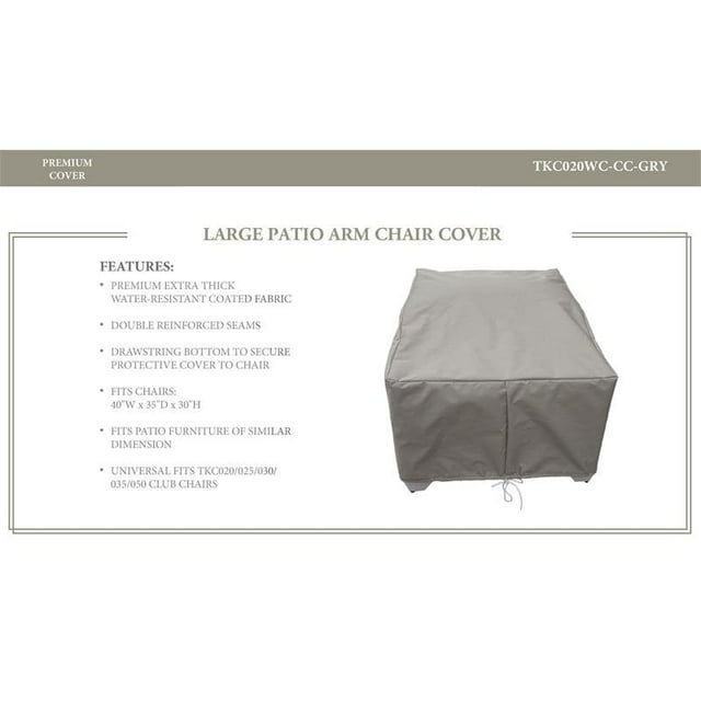 Housse de Protection pour Chaise de Club en Gris