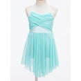 thumbnail image 3 of Haitryli Kids Girls Ballet Lyrical Dance Dress Mesh Bowknot Back Gymnastics Leotard Ballerina Dancewear Mint Green 10, 3 of 7