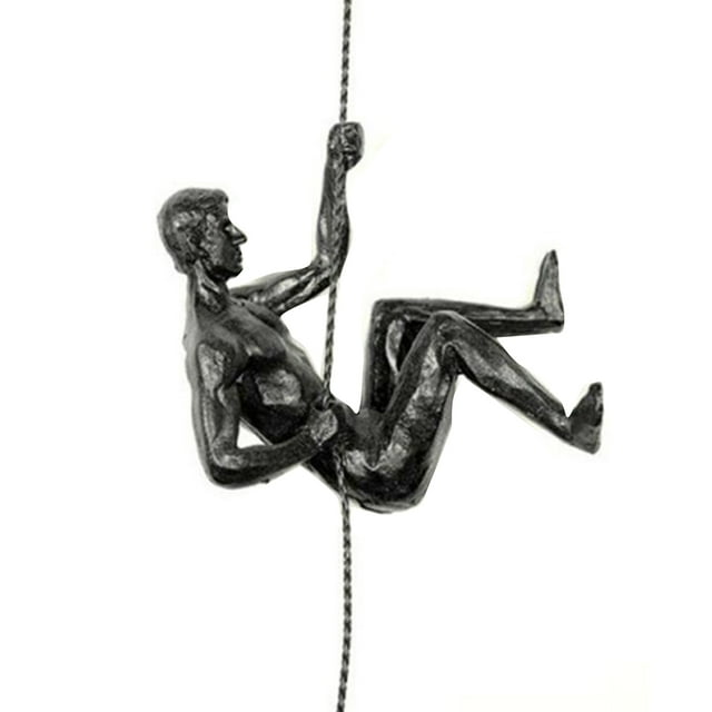 CAROOTU Pendentifs Athlète Statue Abstraite en Résine Figure d'Escalade Moderne Artisanat Maison