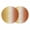 Orange Yellow, variant on Orange Blue Ombre Round 13 Inch Placemats Set of 2, Abstract Modern Art Aesthetics HeatResistant Non Slip Place Mats for Dining Table, Wipeable Braided Kitchen Table Mats for Housewarming